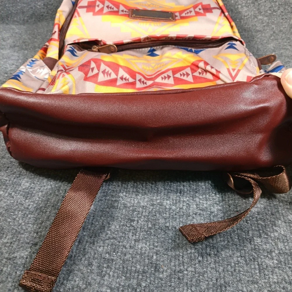 Pendleton Backpack Southwestern Aztec Tribal Canvas Pinto Mountain Standard - Picture 10 of 13